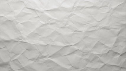 Obraz premium Crumpled White Paper Texture Background, Abstract Graphic Design, Studio Lighting, Close-Up View