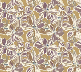 Seamless Colorful tie dye shibori print. Seamless hand drawn batik pattern.Rug textured background. Modern batik wallpaper tile. Watercolor pattern for fabric, clothes, wallpaper. Ethnic design.
