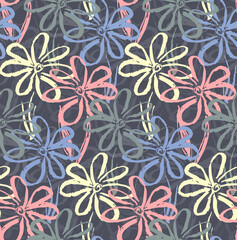 Seamless Colorful tie dye shibori print. Seamless hand drawn batik pattern.Rug textured background. Modern batik wallpaper tile. Watercolor pattern for fabric, clothes, wallpaper. Ethnic design.
