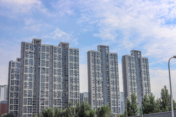 Fototapeta premium High-rise apartment buildings in Chengdu, Sichuan Province, China