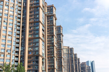High-rise apartment buildings in Chengdu, Sichuan Province, China © ZCFei