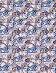 Seamless Colorful tie dye shibori print. Seamless hand drawn batik pattern.Rug textured background. Modern batik wallpaper tile. Watercolor pattern for fabric, clothes, wallpaper. Ethnic design.
