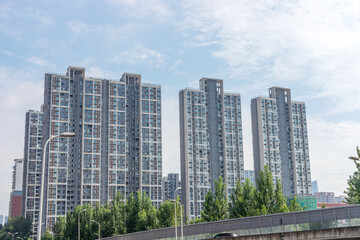 Fototapeta premium High-rise apartment buildings in Chengdu, Sichuan Province, China