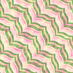 Seamless Colorful tie dye shibori print. Seamless hand drawn batik pattern.Rug textured background. Modern batik wallpaper tile. Watercolor pattern for fabric, clothes, wallpaper. Ethnic design.
