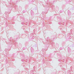 Seamless Colorful tie dye shibori print. Seamless hand drawn batik pattern.Rug textured background. Modern batik wallpaper tile. Watercolor pattern for fabric, clothes, wallpaper. Ethnic design.
