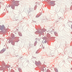 Seamless Colorful tie dye shibori print. Seamless hand drawn batik pattern.Rug textured background. Modern batik wallpaper tile. Watercolor pattern for fabric, clothes, wallpaper. Ethnic design.
