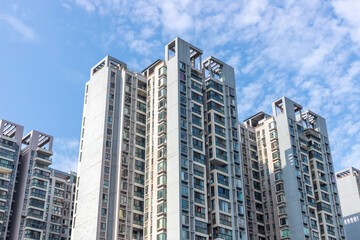 High-rise apartment buildings in Chengdu, Sichuan Province, China © ZCFei