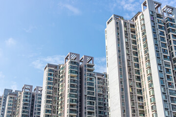High-rise apartment buildings in Chengdu, Sichuan Province, China © ZCFei