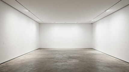 Obraz premium Empty Minimalist White Gallery Space