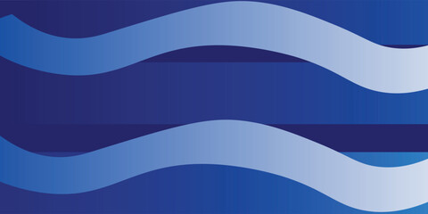 Flowing dark blue curve shape with soft gradient vector abstract background, relaxing and tranquil art, can illustrate health medical or sound of music.