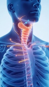 Thyroid Function and Hormone Regulation &ndash; 3D Endocrine Animation 4K