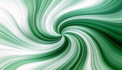 Fototapeta premium 螺旋 渦巻き 抽象的 緑 白 動き 回転 中心 グラデーション エメラルド 幻想的 エネルギー デザイン 流れ 空間 生命力 自然 ダイナミック 芸術 旋回