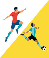 football player silhouette vector illustration