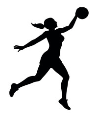 basketball player silhouette vector art