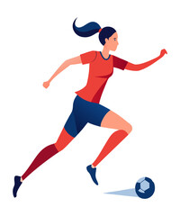 football player playing football with water color silhouette vector style