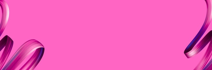 Pink abstract background with curved lines decoration design banner and copy space 100 characters