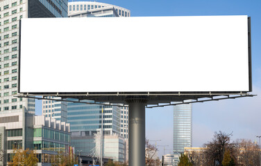 Empty Urban Billboard in a Modern Cityscape,PNG  file