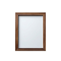 Wooden photo frame with blank white insert