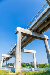The elevated bridge of Lantian Interchange on the Third Ring Road in Chengdu, Sichuan Province,...