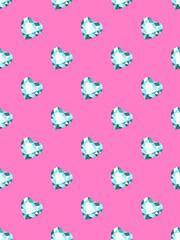 Diamonds. Seamless pattern. Vector illustration