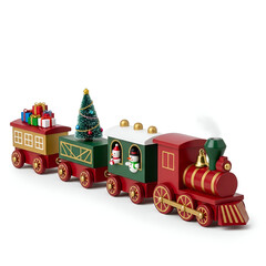 Christmas toy train holiday decoration