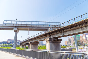 The Blue Sky Overpass in Chengdu, Sichuan Province, China