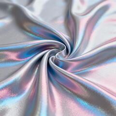 Fototapeta premium Holographic Shiny Fabric with Iridescent Colors