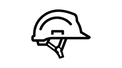 Fototapeta premium Modern safety helmet for construction and industrial use, Generative AI.