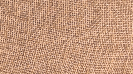 Coarse natural burlap fabric.. 