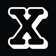 Handwritten letter X, Artistic letter X, Gothic letter X, Royal monogram X, Logo letter X, Alphabet monogram X, Split monogram X, Frame monogram X, Crest monogram X, Boho letter X, Watercolor letter X