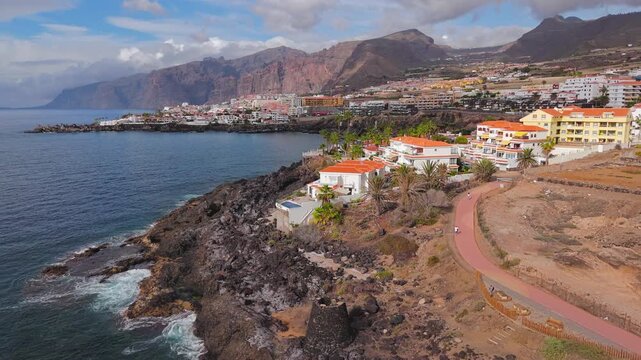 Tenerife Coast Drone Aerial 4K Footage