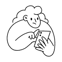 startup doodle illustration character