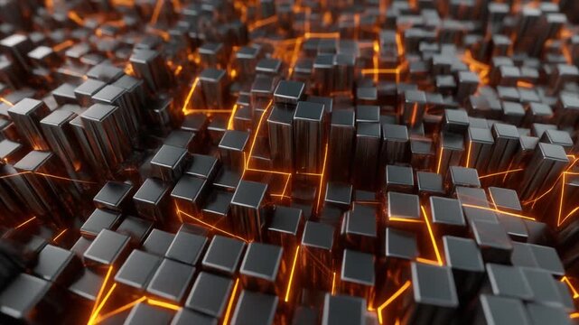 Abstract Blockchain Technology Loop Business Concept