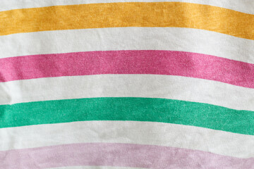 Fototapeta premium striped yellow white magenta and green fabric texture