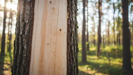 Fototapeta premium fence in the woods