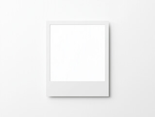 Minimalist white frame on white background for elegant mockups, product showcasing, art prints, social media graphics, and web design.
