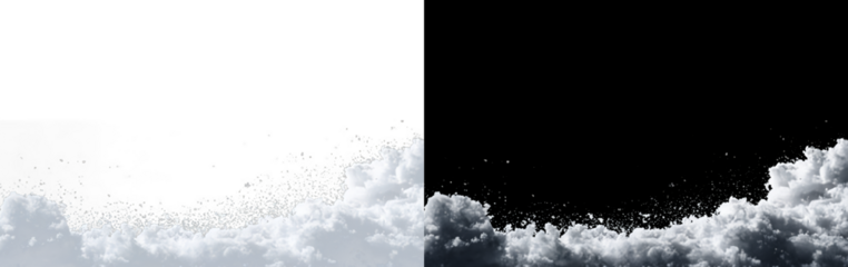 Minimal winter landscape with snowdrift