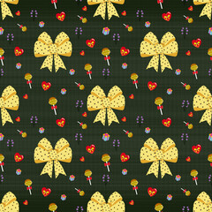 seamless pattern with hearts
