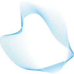 青いベクトルの抽象的な波状の円のグラフィック