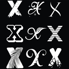 Monogram letter X SVG, Initial X logo, X letter art, Decorative initial X, Script alphabet X, Fancy alphabet X, X name monogram, Elegant initial X, Modern monogram X, Vintage initial X, Curly letter X