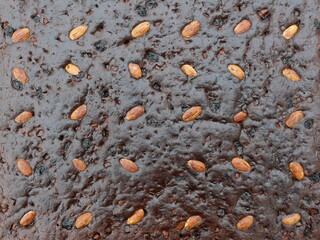 Gingerbread made according to an old recipe for a long-lasting Christmas cake from the last...