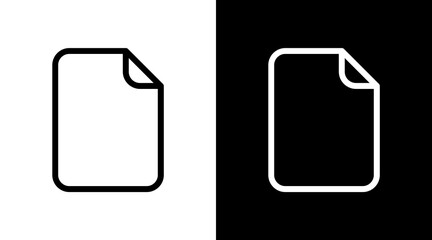 White Paper Icon For Design Elements