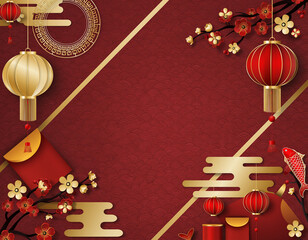 Lunar New Year Minimal Red Texture