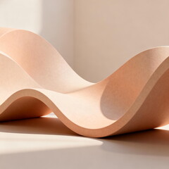 Organic Curved Furniture with Minimalist Design