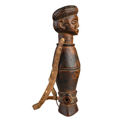 wooden statue of a man