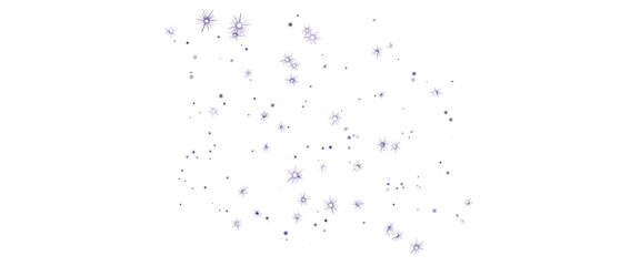 Obraz premium Purple Magical Glowing Particles, Burst with Confetti and Firework Spark Elements for Celebration Design PNG