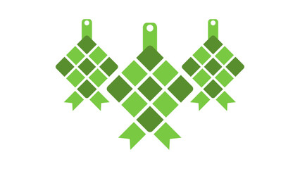 Vector illustration of ketupat