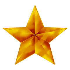 golden star isolated on white background, transparent background shine light design original hand drawn 