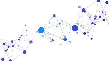 Complex network structure with interconnected nodes