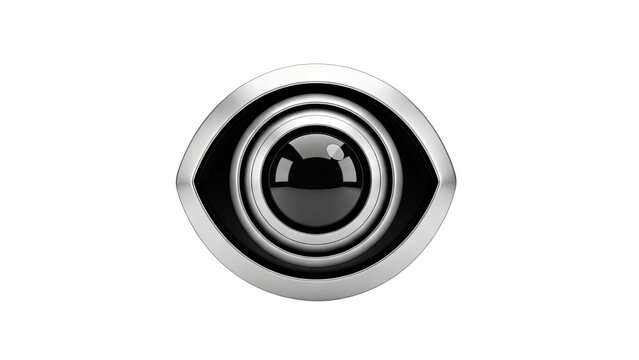 CBS Eye Logo Isolated on White Background
